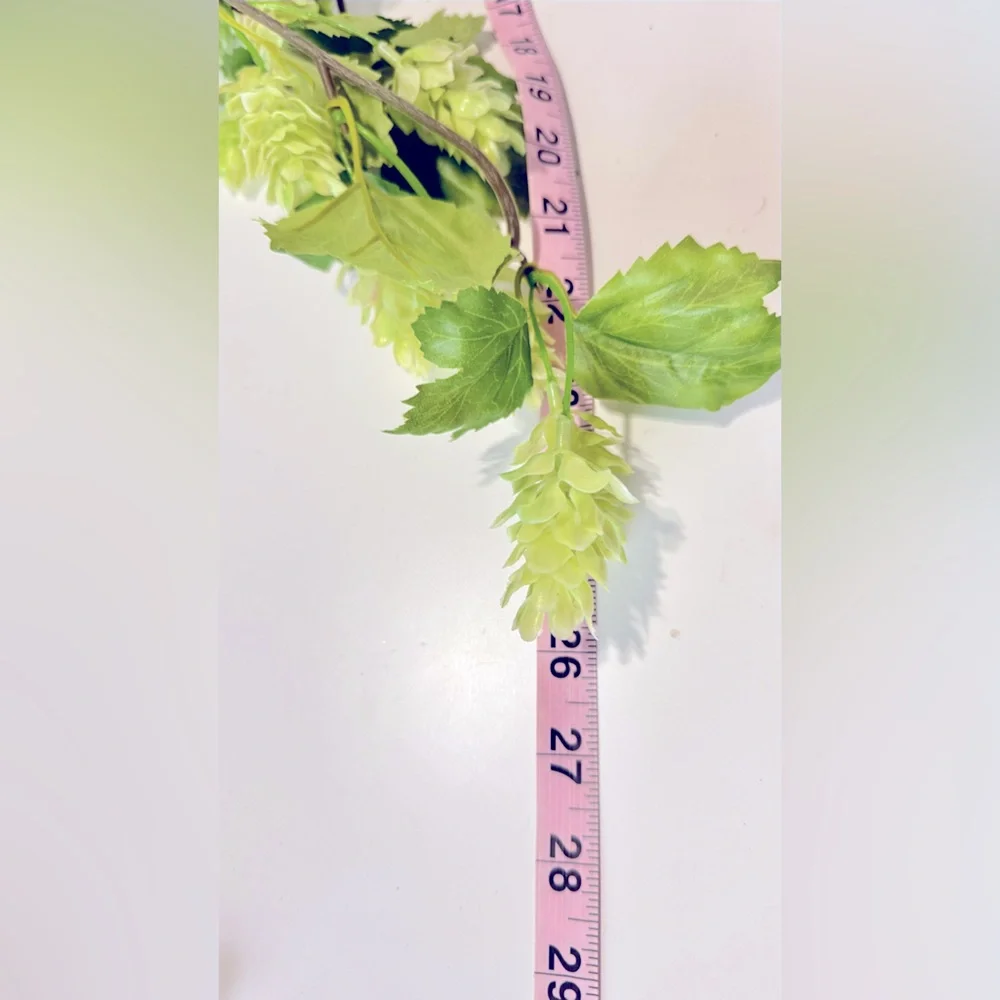 4 LIFELIKE Green Hops Floral Greenery Vines Home Decor Arrangement Wreath
